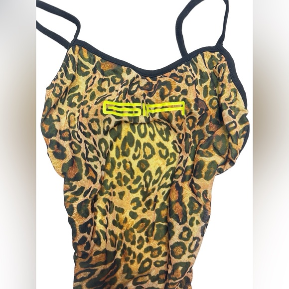 NWOT I AM GIA Dollskill One Piece Leotard Leopard Jaguar Cat XS Extra Small - Picture 6 of 8